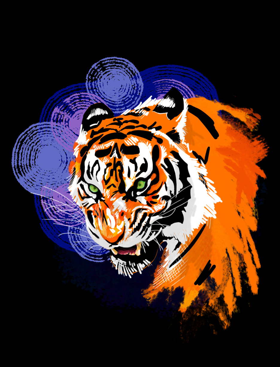 tiger painting